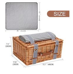 Never used picnic basket for 4