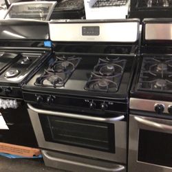 #22 Used Stainless Gas Range Frididair 
