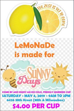 Lemonade Day this Saturday ONLY
