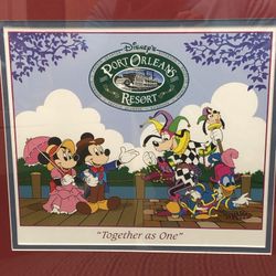 Disneys Port Orleans Framed And Matted Picture I. Fantastic Shape