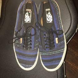 Blue Tapestry Vans