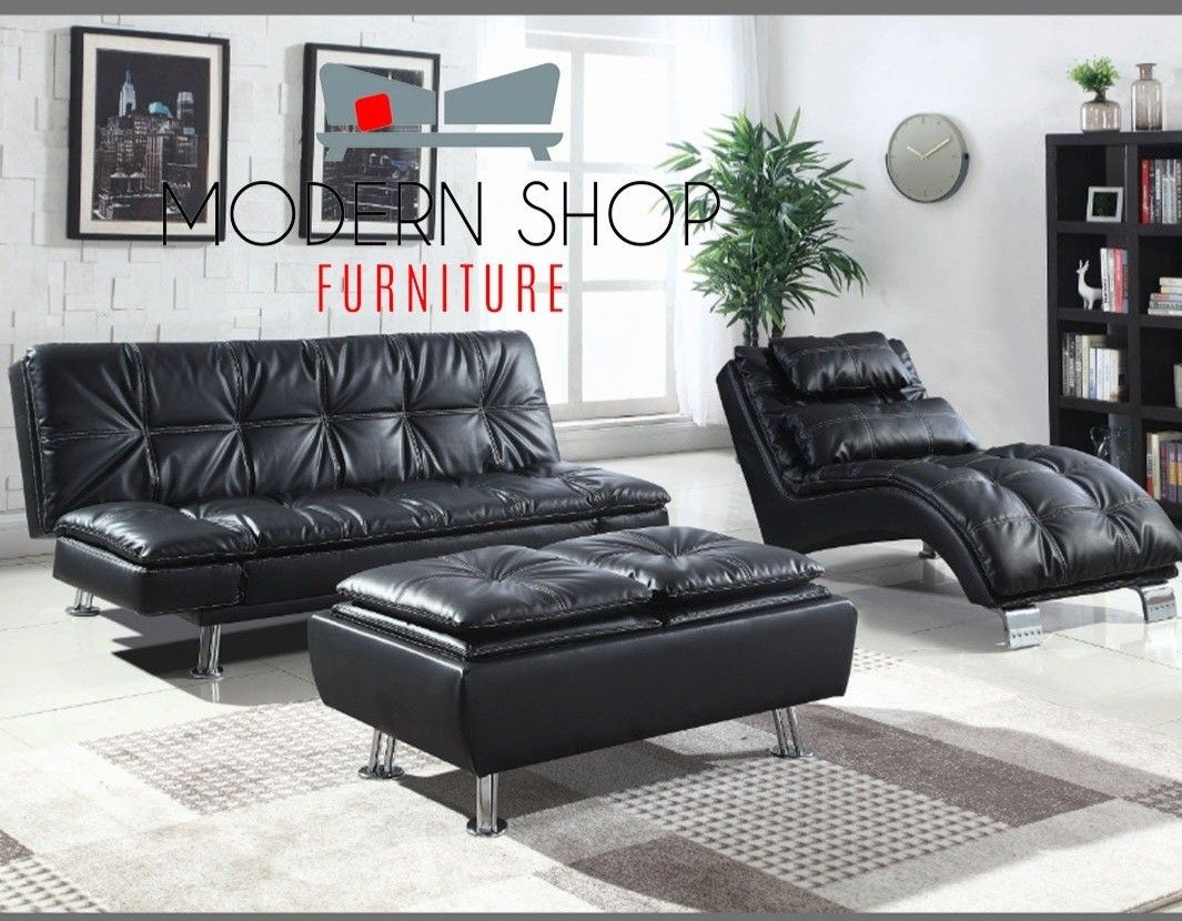 FUTON SET 3PCS ✨️FINANCING AVAILABLE NO CREDIT NEEDED✨️