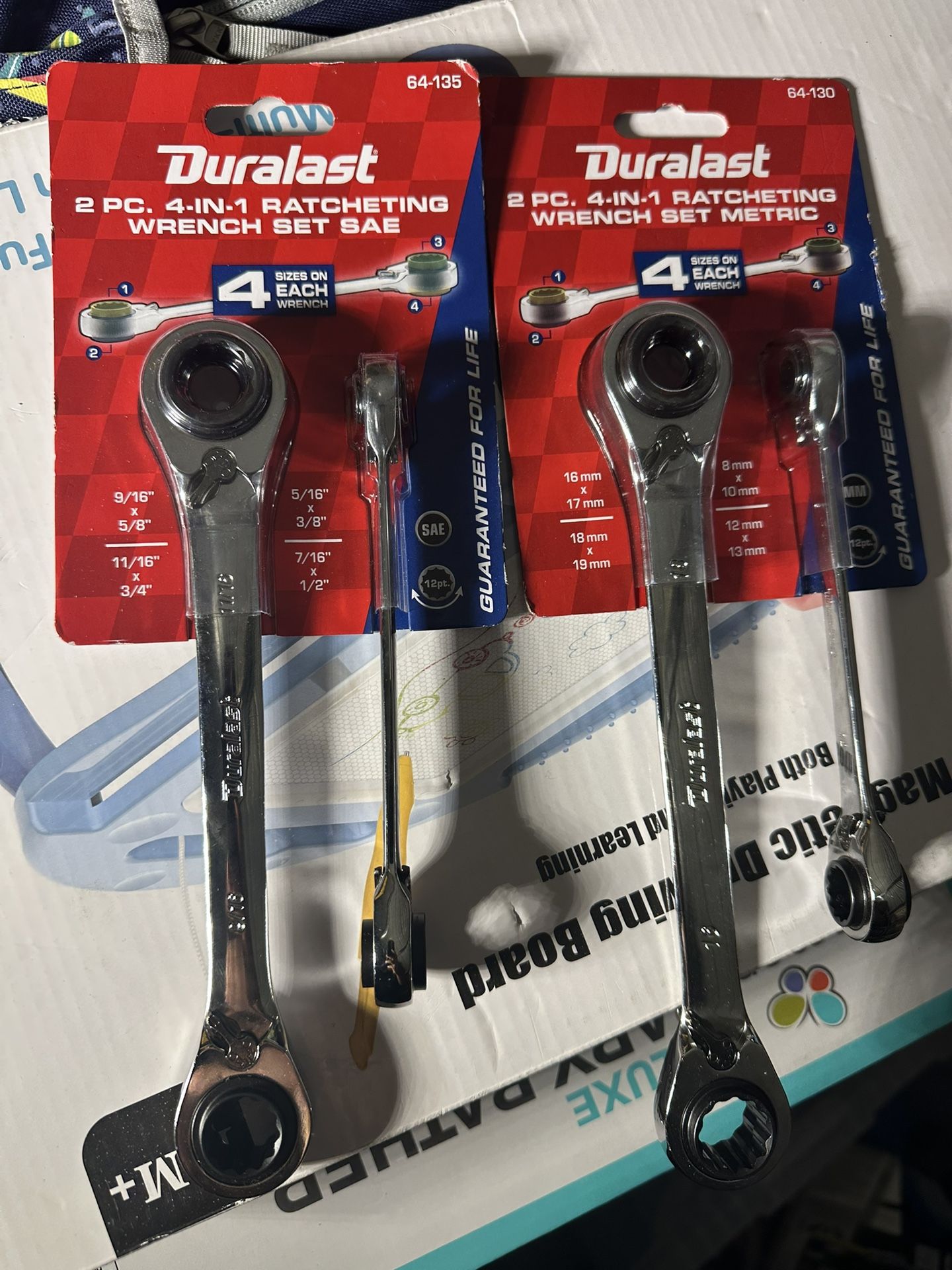 Duralast 4 In 1 Ratcheting Wrenches SAE MM