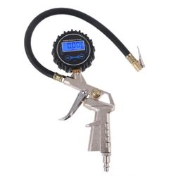 Digital Tire Inflator with Pressure Gauge , Hose and Chuck Clip for Car Van Truc