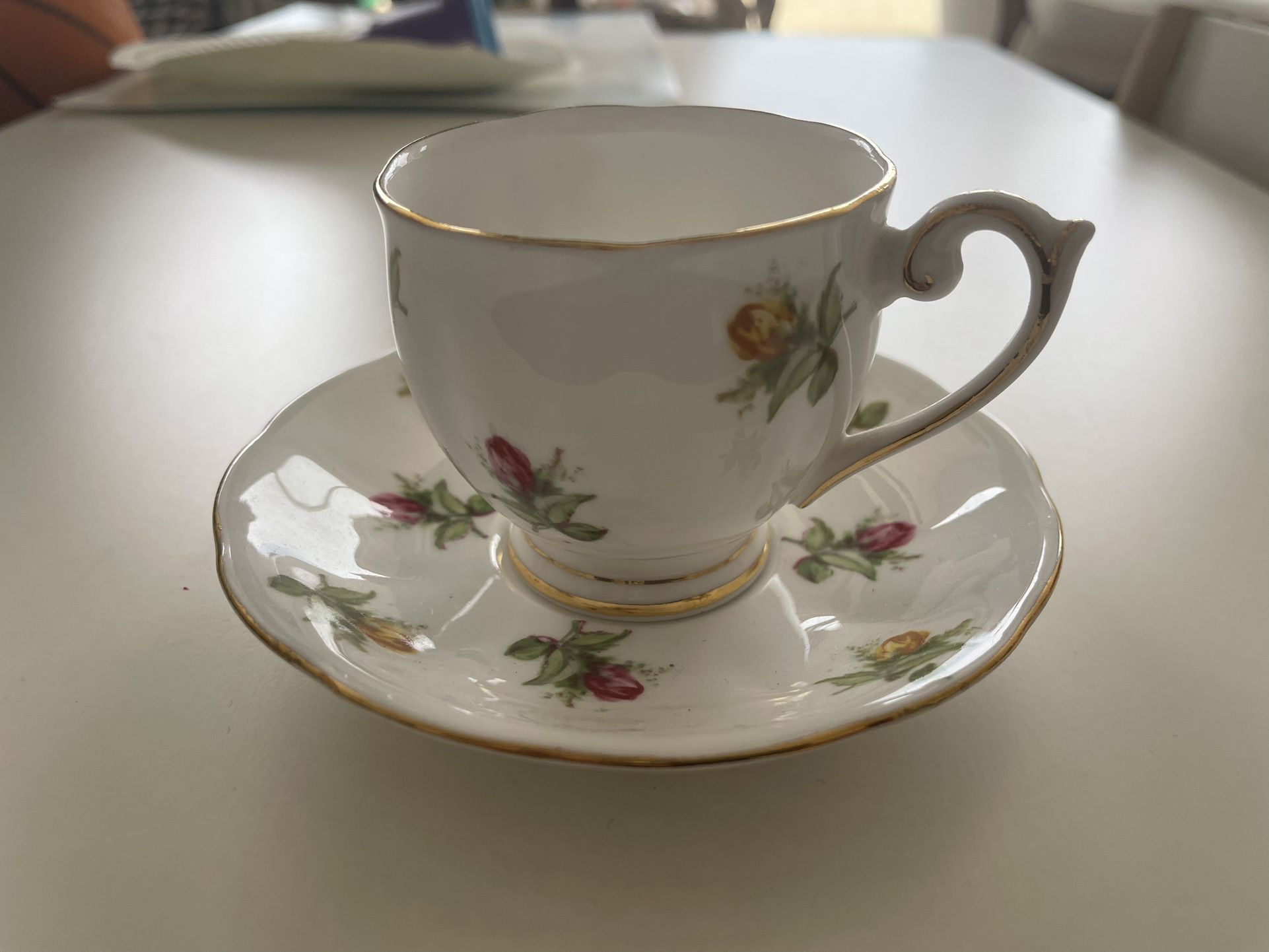 Queen Anne Fine Bone China Teacup And Saucer