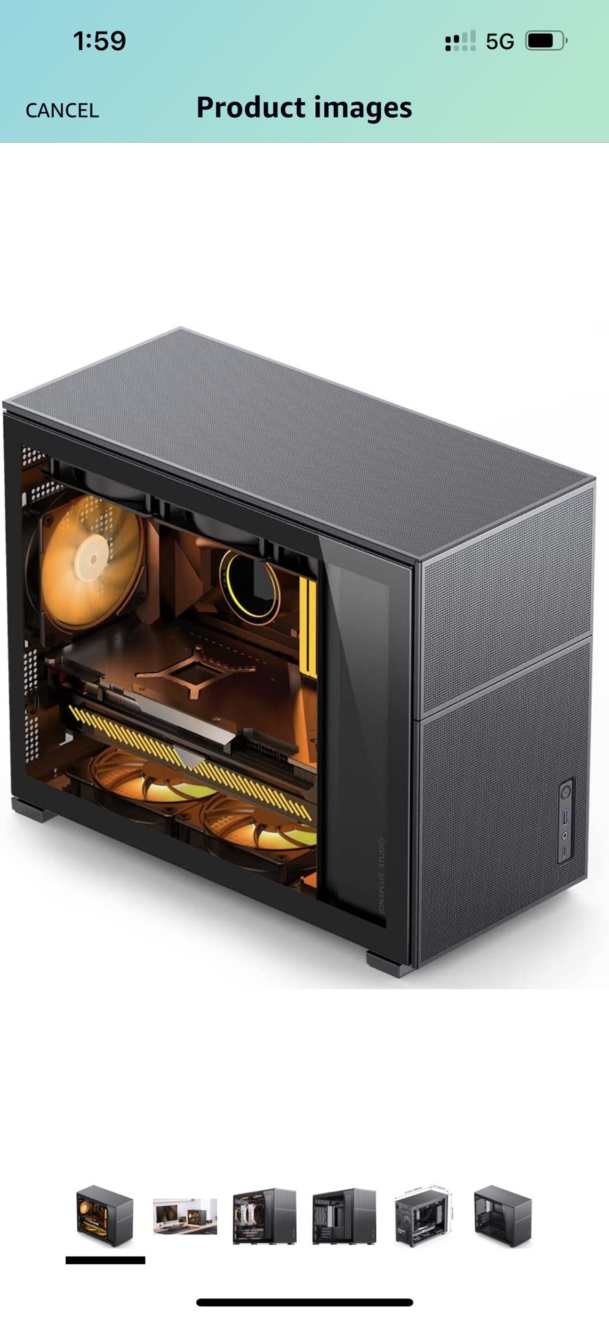 JONSBO D31 MESH Black Micro ATX Computer Case 360/280AIO,Power ATX/SFX: 100mm-220mm M