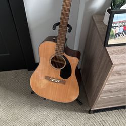 Fender acoustic Guitar And Stand