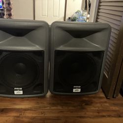 2Peavy 12inch Speakers and 2 Harbiger Subwoofers 