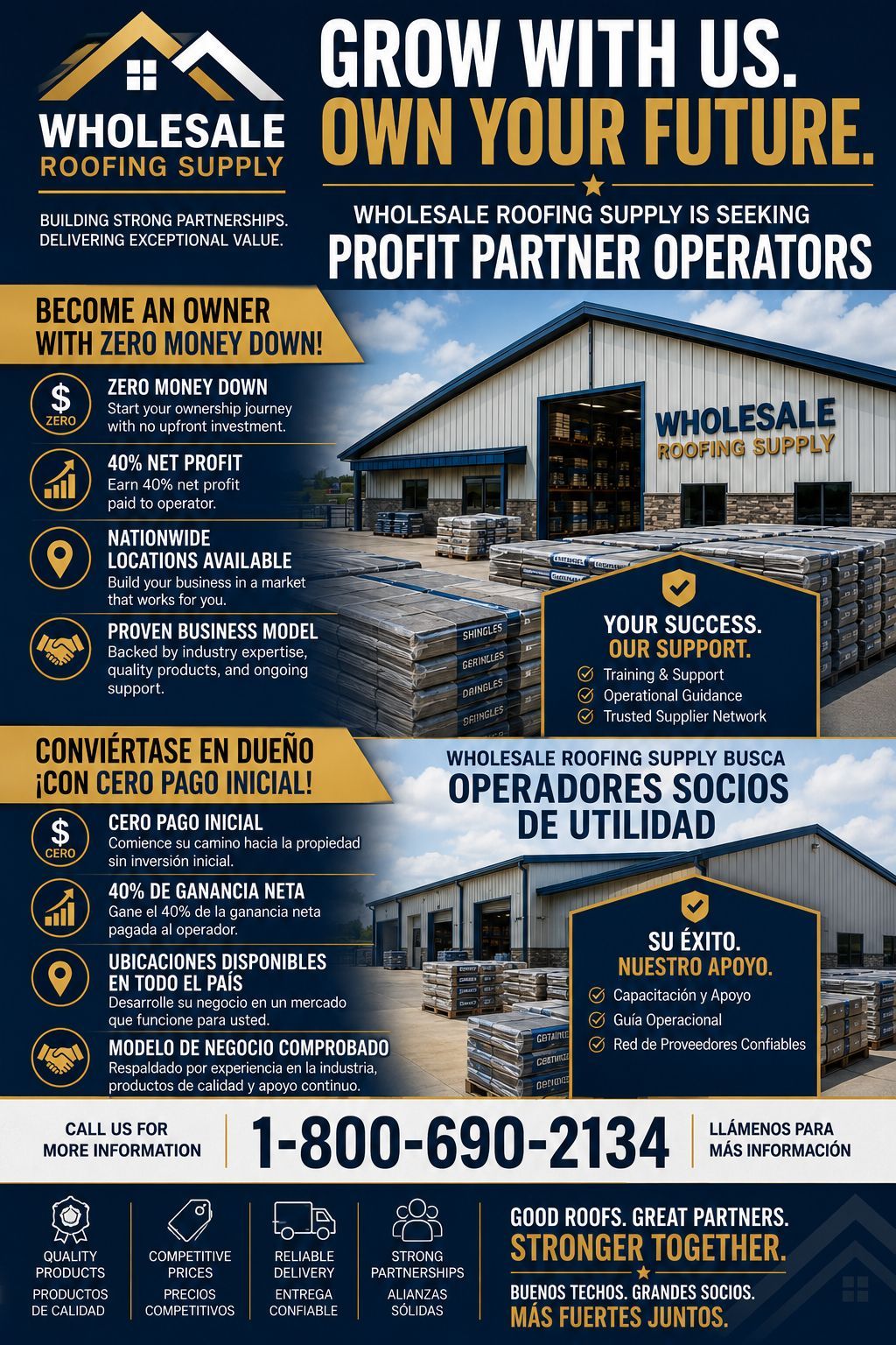 Roofing Discount Centers Become a Owner