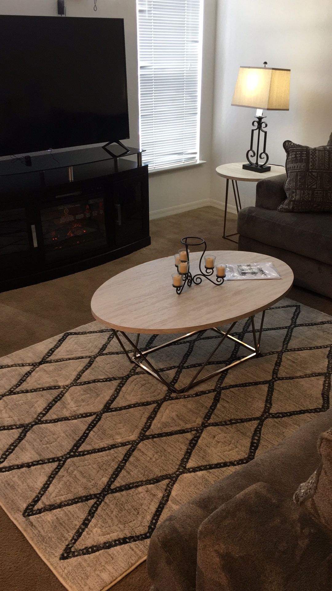 The item is a three-piece Center table