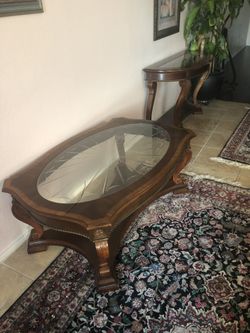 Coffee table and chest matching
