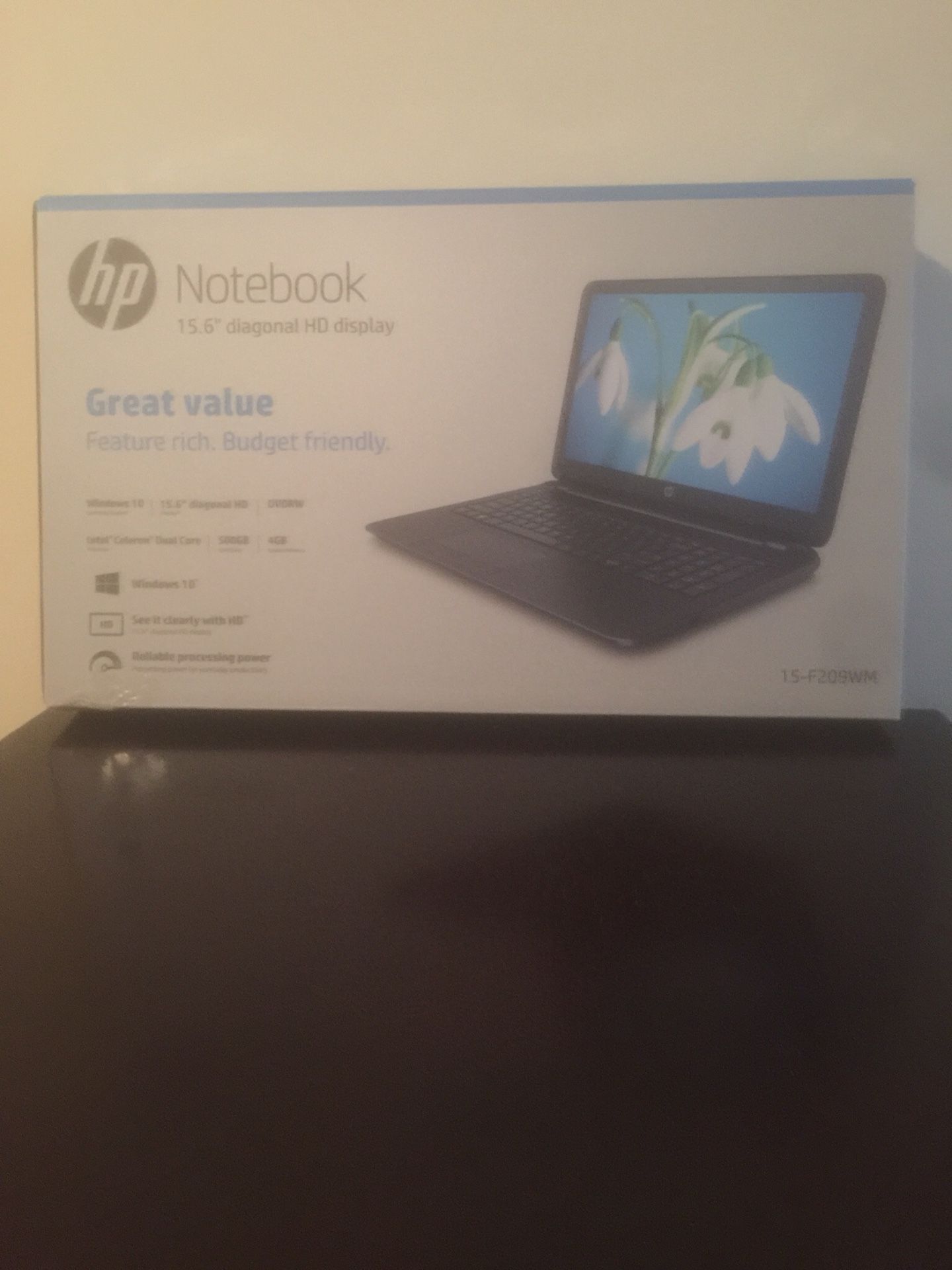 HP NOTEBOOK 15.6 diagonal HD display