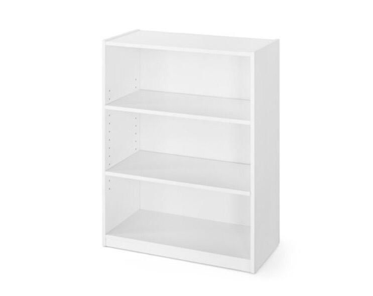Brand New 3 shelf bookcase white