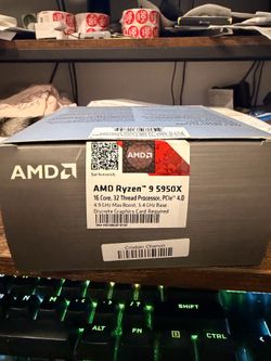 5950x AMD Ryzen 9 16 core processor with original box