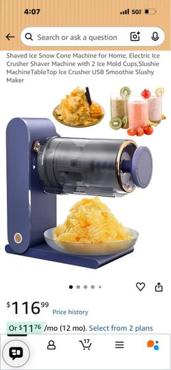 Shaved ice machine