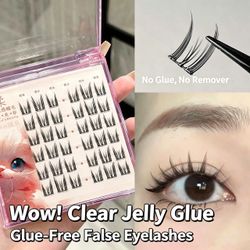 Clear Jelly Glue-Free False Eyelashes Kit