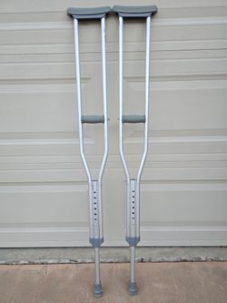 Adjustable Aluminum Crutches – $15