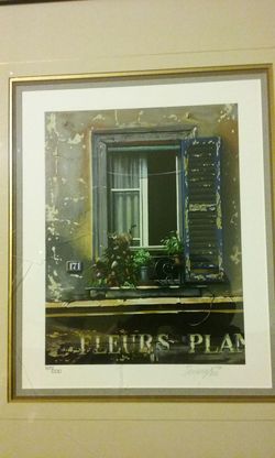 Lithograph from French artist