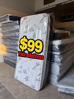 New twin mattress only $100