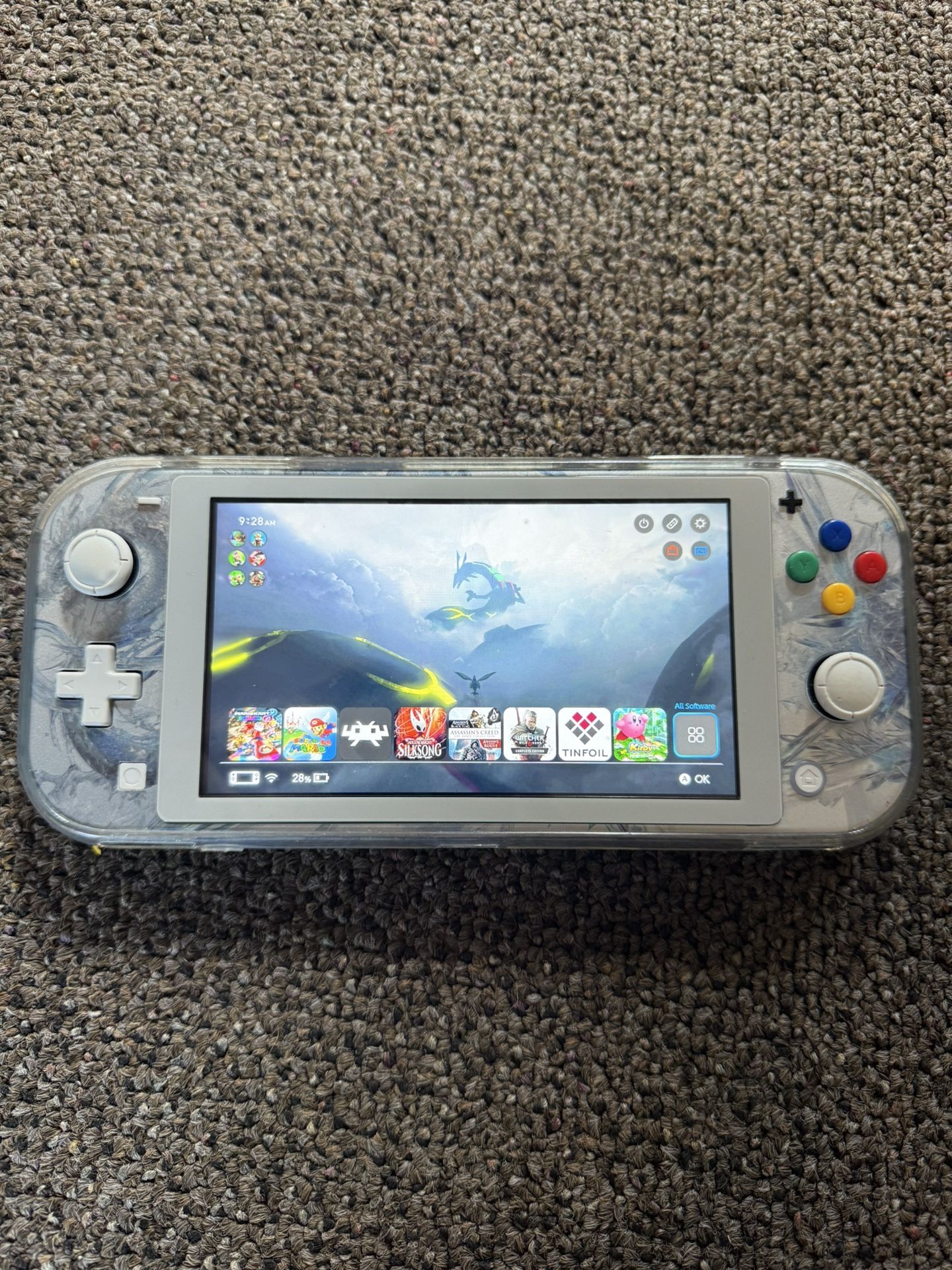 Nintendo Switch Lite 256GB Custom Shell w/Case only