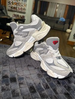New Balance 9060 Grey White Sneakers kids 12c