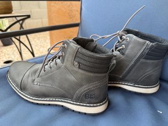 B-52 by Bullboxer Gray Lace-Up Boots – Side Zip