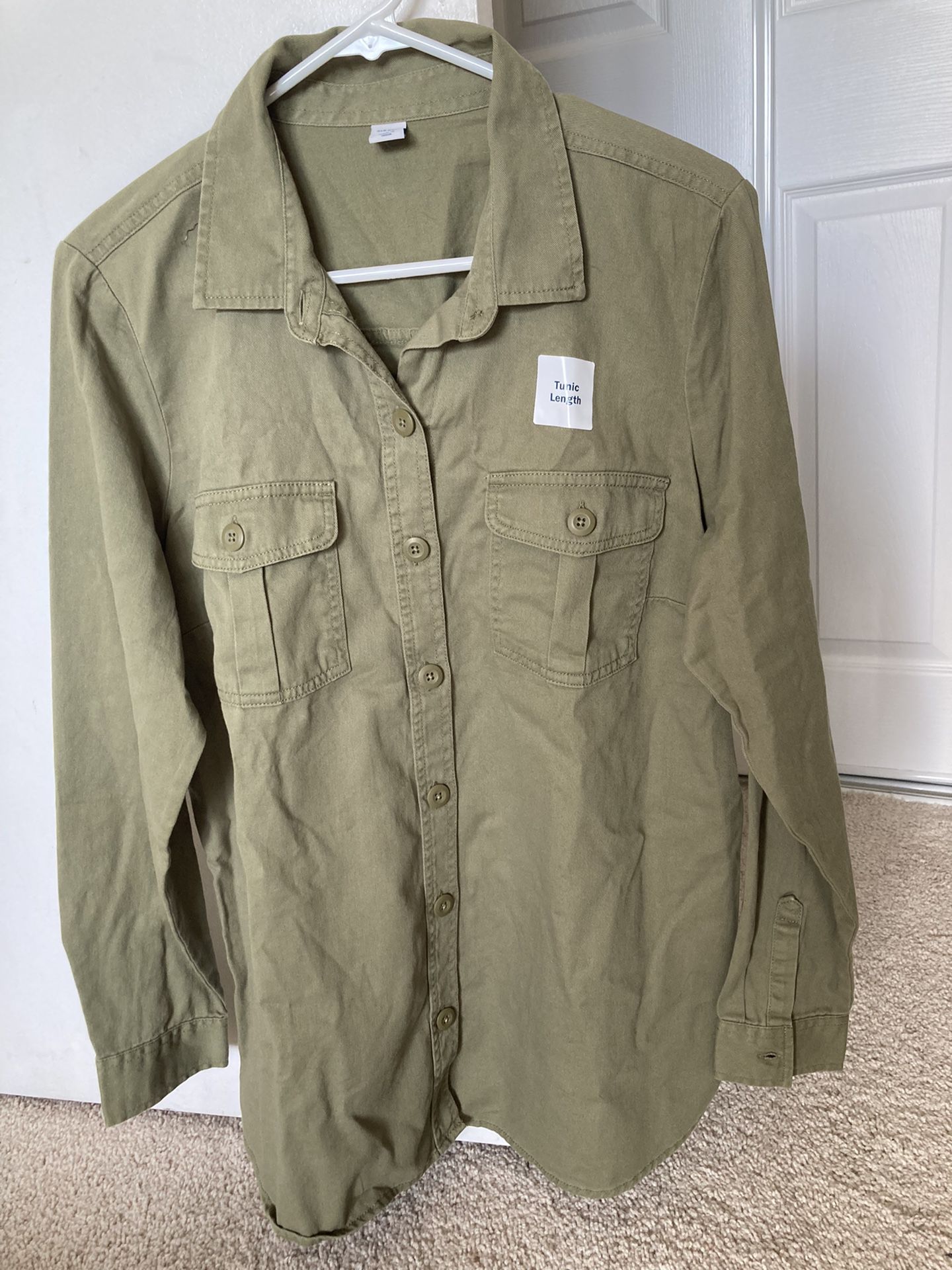 Tunic Top-Olive Green