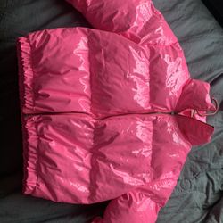 LIGHT PINK BUBBLE COAT 