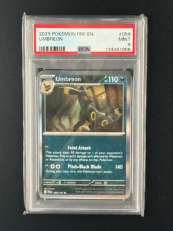 Pokémon Umbreon Holo 059 Prismatic Evolutions – PSA Mint 9