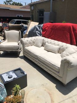 Couch & chair almost new