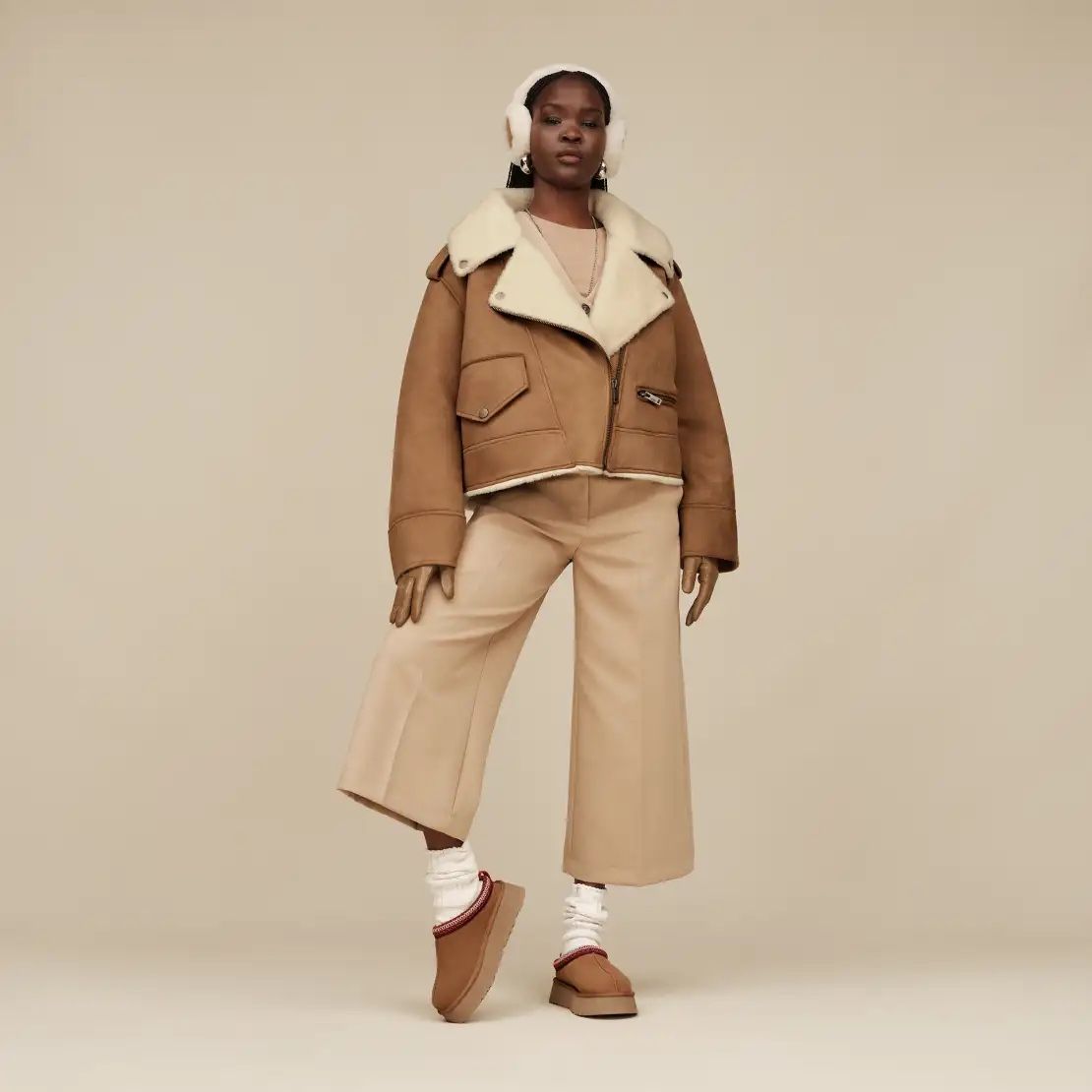 UGG - Tazz II Platform Slippers Slides - Chestnut - Women’s Size 7