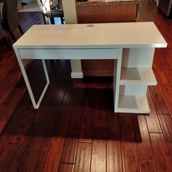 White IKEA Desk