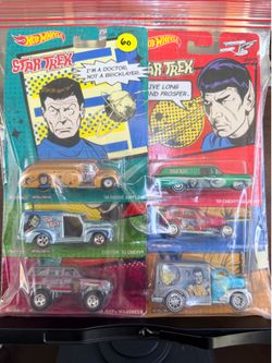 All 6 Star Trek hot wheels set
