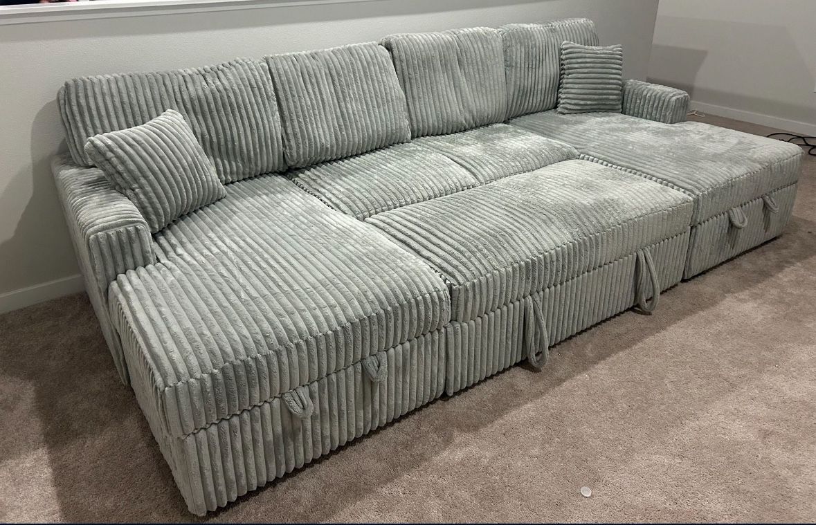 Sectional Convertible Sofa Set