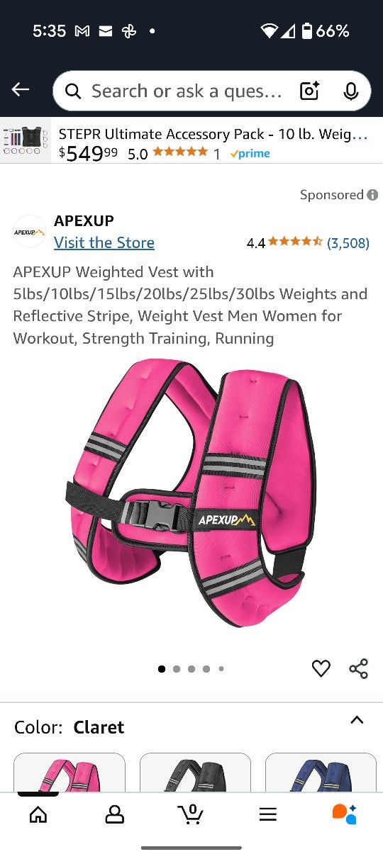 APEXUP 10 LB Weighted Vest