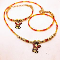 Flareon Pikachu Jewelry Set