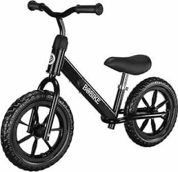 Bobike Toddler Balance Bike Toys for 2 to 5 Year Old Girls Boys Adjustable Seat and Handlebar No-Pedal Training Bike Best Gifts for Kids