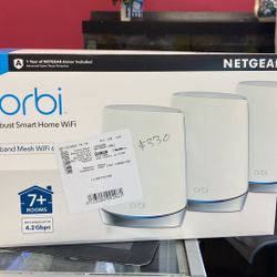 Netgear Orbi Tri-band Mesh WiFi 6 System AX4200 RBK753S