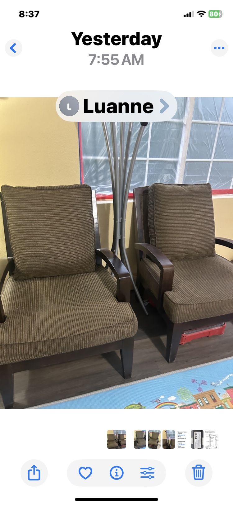 Double Chair Decor Ethen Allen  Chairs  Stand Alone Coat  Hanger. 
