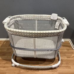 Ingenuity Dream & Grow Bedside Baby Bassinet 2-Mode Crib 0-12 Months, Adjustable Height