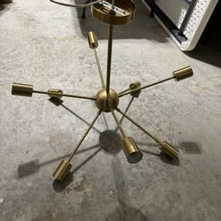 Brush Brass Chandelier