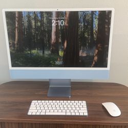 iMac Desktop - 24inch blue 