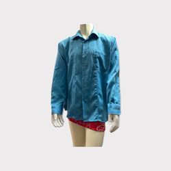 Vintage Haband’s Button Down Men’s Size XXL Blue Cord Material