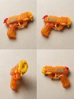 Mini Water Squirt Gun Toy – Orange Handheld Water Blaster for Kids