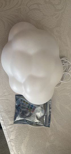 Multi color cloud decor lamp