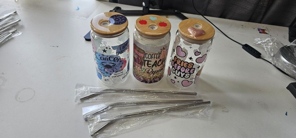 17 Sublimation Glass Cups For Uv Dtf