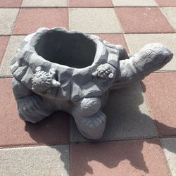 New Flower Pot Made Out Of Cement 