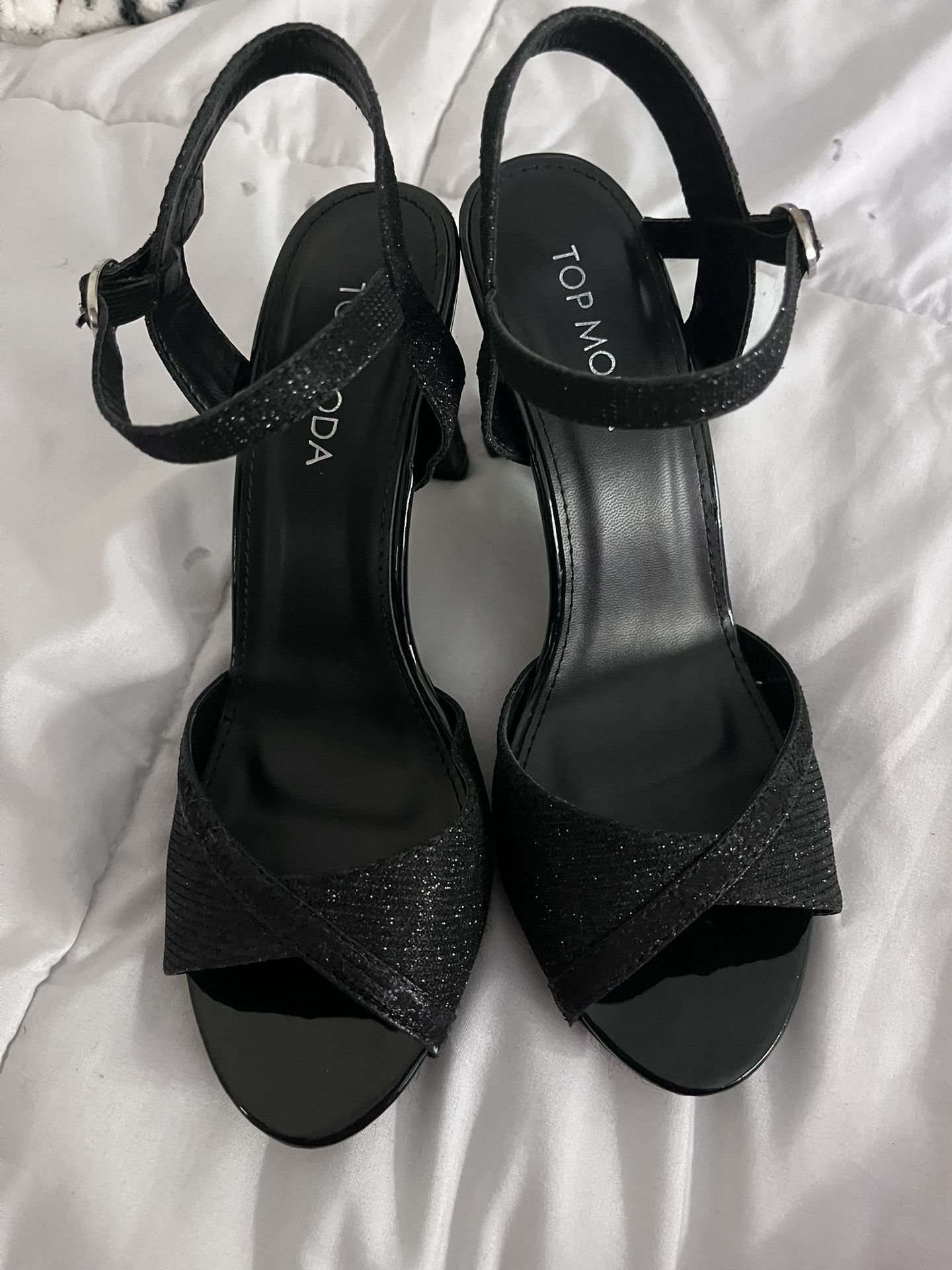 Sparkly Black Heels
