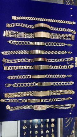 14K GOLD MEN SOLID BRACELET 