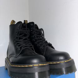 New Black Jadon Boots in Smooth Leather